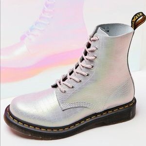 Dr Martens iridescent boots